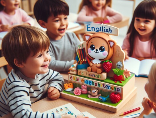 Dzieci uczące się języka angielskiego